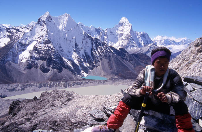 22_Pendant l'ascension, vue sur l'Ama Dablam