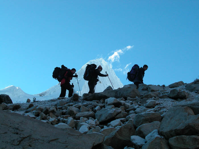 16_Au depart du camp moraine