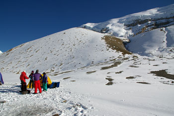 camp de base du lac, vue sur le brikouti